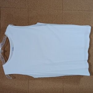 Croft and Barrow womens top size 2X in a beautiful white cotton